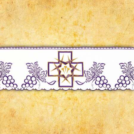 Embroidered napkin "Thorns Crosses" 45x45