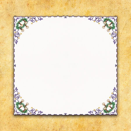 Embroidered napkin "Advent with Wreath" 95x95