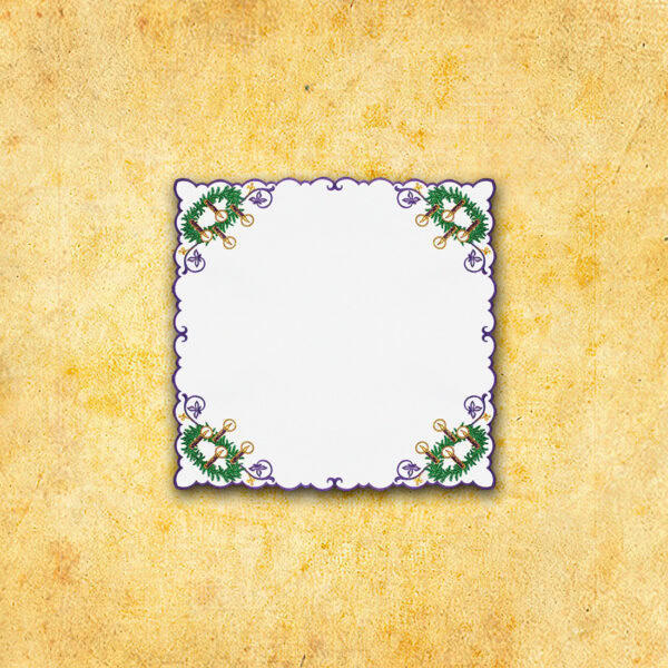 Embroidered napkin "Advent with Wreath" 45x45