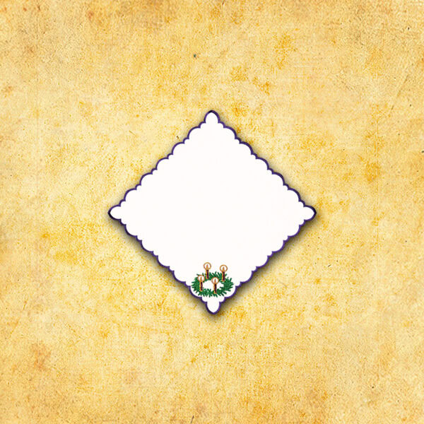 Embroidered napkin "Advent with Wreath" 32x32