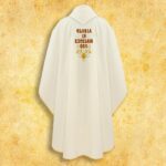 Embroidered chasuble "In the Manger Lies"