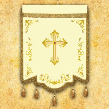 (product_variation) Double-sided banner - St. Faustina and Merciful Jesus - Krzyż
