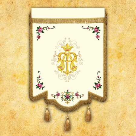 Embroidered banner - Our Lady of Częstochowa