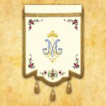Embroidered banner - Our Lady of Częstochowa