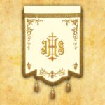 Embroidered banner - Our Lady of Częstochowa