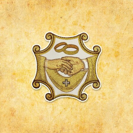 Embroidered appliqué "Wedding"