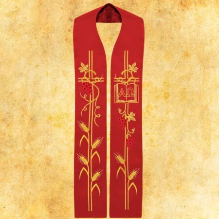 Embroidered Stole "Alpha Omega"