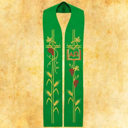 Embroidered Stole "Alpha Omega"