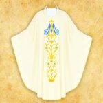 Embroidered Chasuble "Mary with Flowers"
