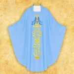 Embroidered Chasuble "Mary with Flowers"