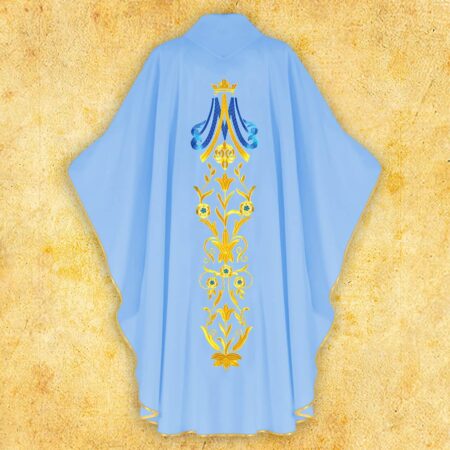 Embroidered Chasuble "Mary with Flowers"