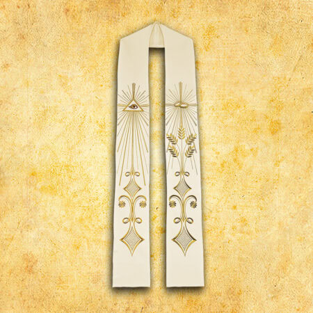  Embroidered wedding stole "What God Has Joined Together"