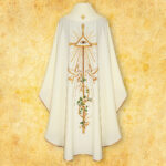 Primavera embroidered wedding chasuble