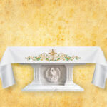 Primavera embroidered wedding stole