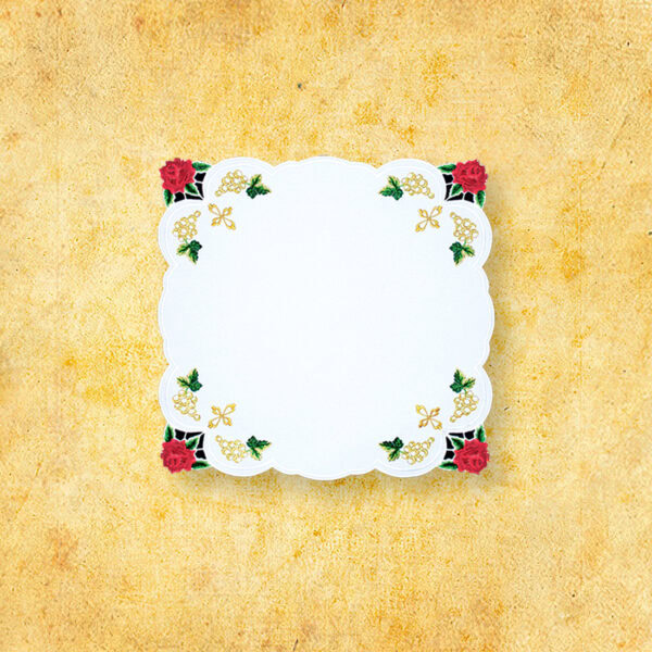 Embroidered napkin "Roses" 45x45