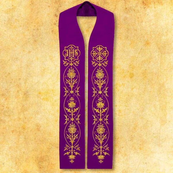 Embroidered Stole "Ihs"