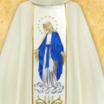 Chasuble with Embroidered Image of Our Lady of the Immaculate Conception