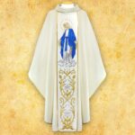 Chasuble with Embroidered Image of Our Lady of the Immaculate Conception