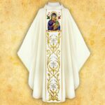 Chasuble with embroidered image "Our Lady of Perpetual Help"