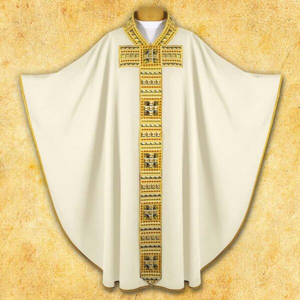Embroidered chasuble "Roma Gold"
