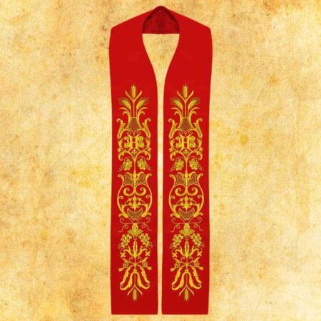 Embroidered Stole "Ears of Corn and Grapes"