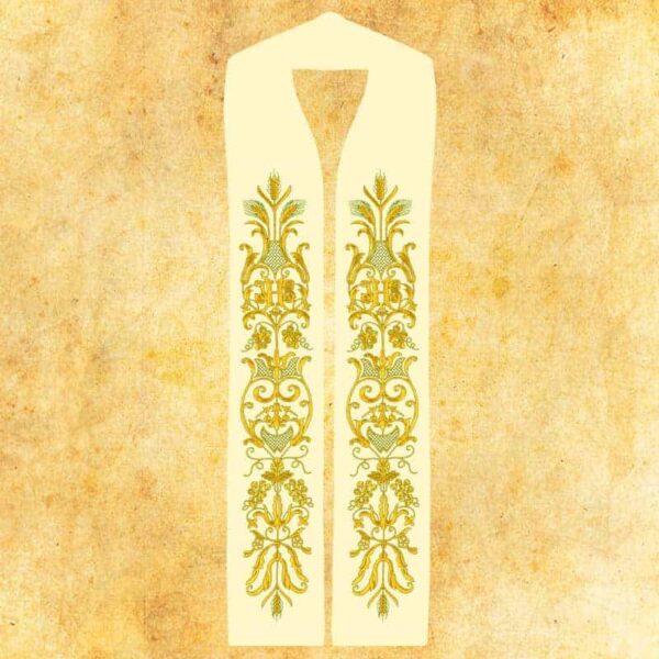 Embroidered Stole "Ears of Corn and Grapes"