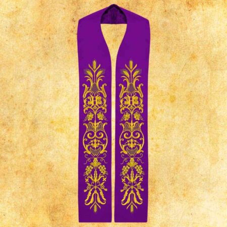 Embroidered Stole "Ears of Corn and Grapes"