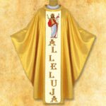 Embroidered chasuble "Risen Jesus"
