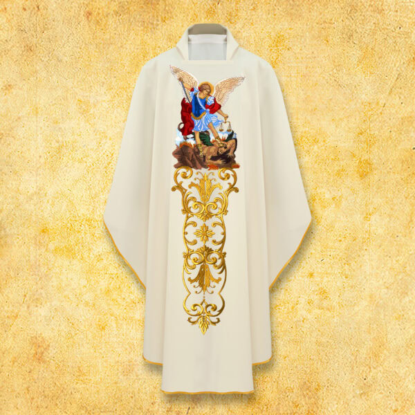 Embroidered chasuble "St. Michael the Archangel"