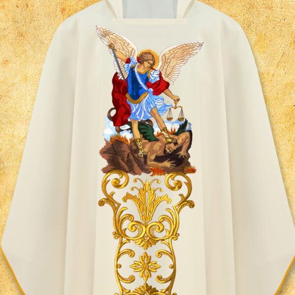 Embroidered chasuble "St. Michael the Archangel"