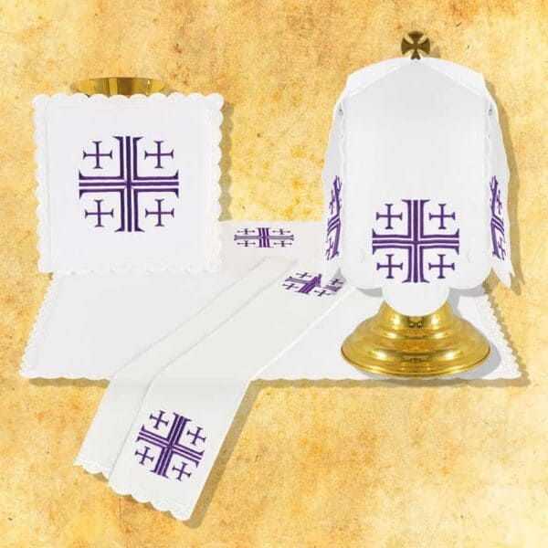 "Jerusalem Crosses" Set, Purple