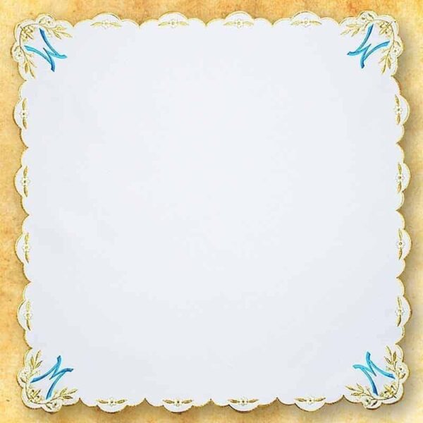 Nakładka "Ave Maryja" Embroidered Napkin "Ave Mary" Gold 95X95