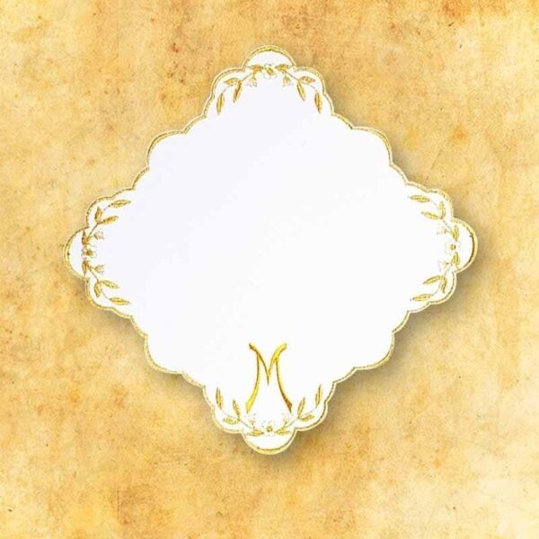 Serwetka "Ave Maryja" 32x32 Embroidered Napkin "Ave Maria" Gold 32X32