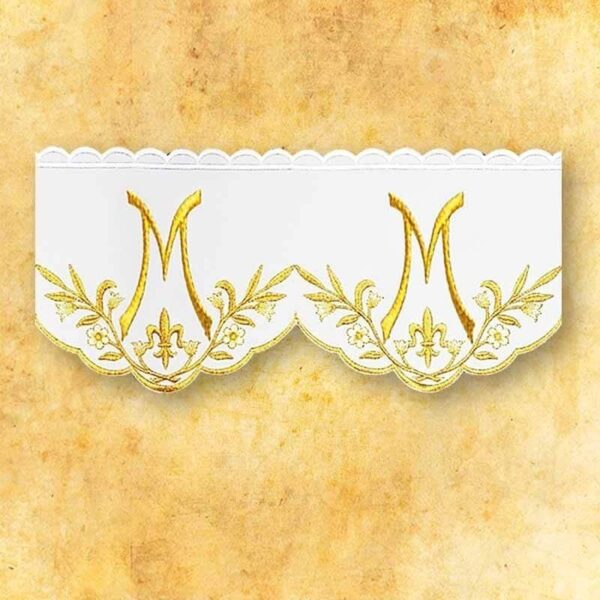 Embroidered Lace "Ave Maria" Gold