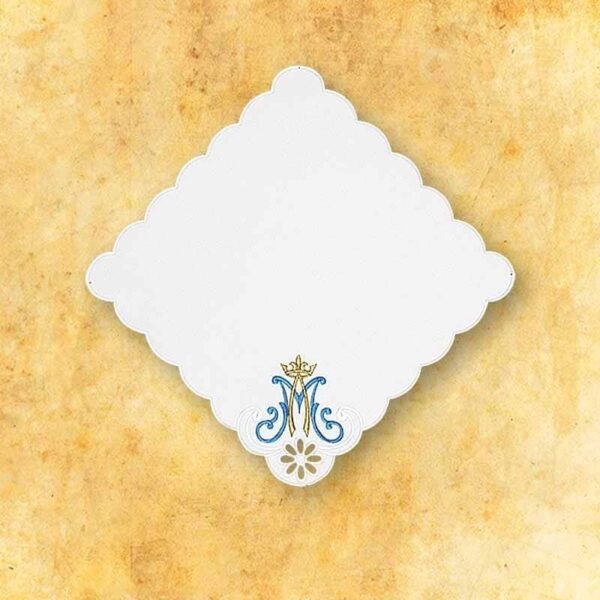 Mary Rosary" napkin 32x32 Embroidered napkin "Marian Rosary" 32x32