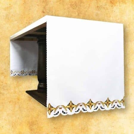 Embroidered Tablecloth "Crosses in a Square" Colorful