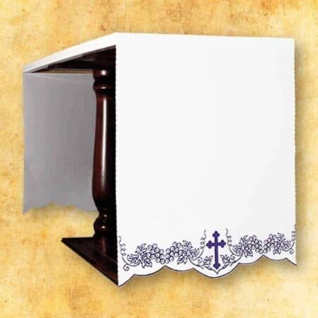 Tablecloth Embroidered on the Sides "For Lent"