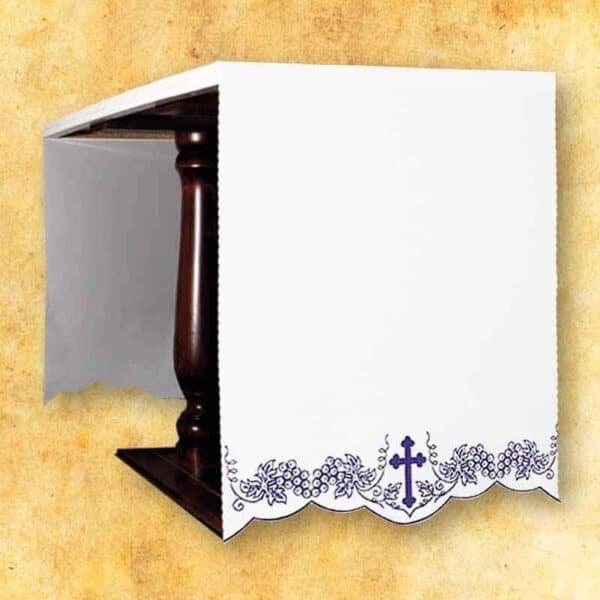 Tablecloth Embroidered on the Sides "For Lent"