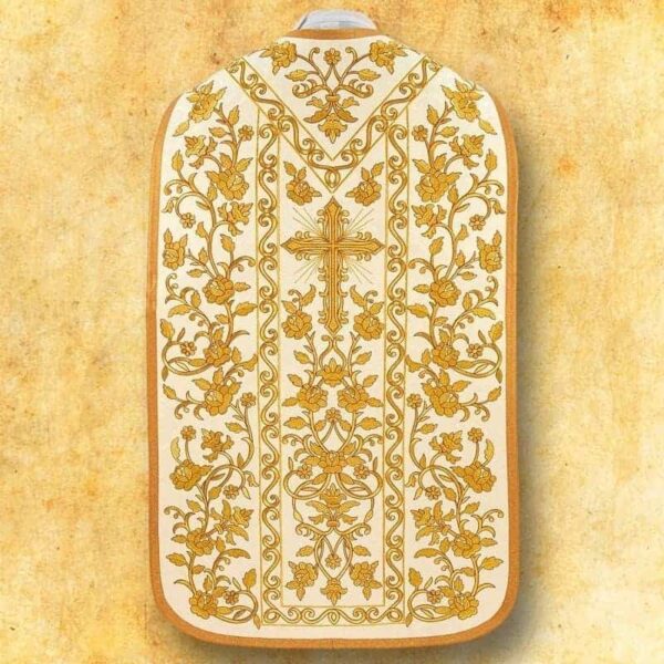 Embroidered Roman Chasuble "With Roses"