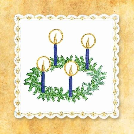 Embroidered White Staff No. 24