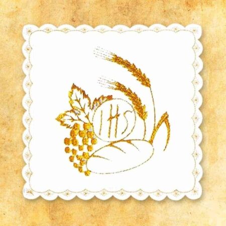 Embroidered White Stick No. 34