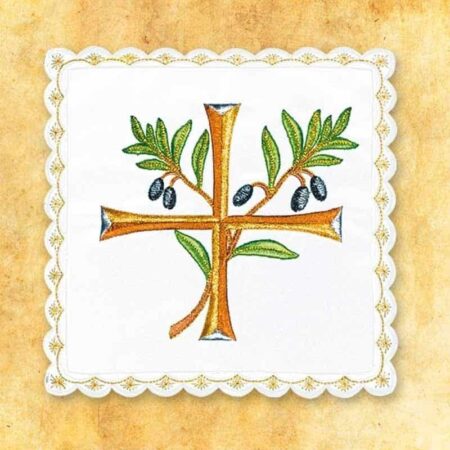 Embroidered White Stick No. 14