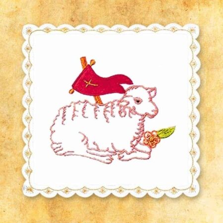 White Embroidered Staff No. 20