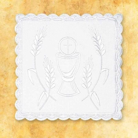 White chalice linen