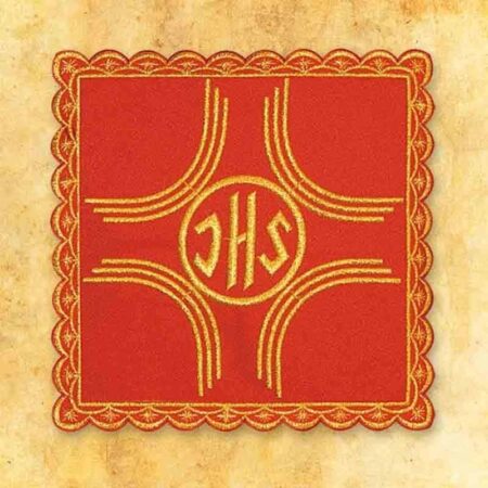 Embroidered red mace No. 3