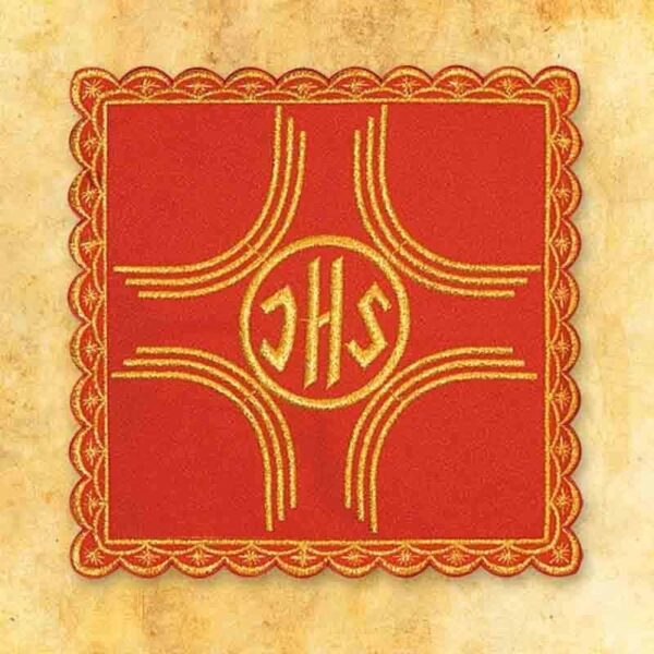 Embroidered red mace No. 3