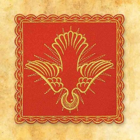 Embroidered red mace No. 5