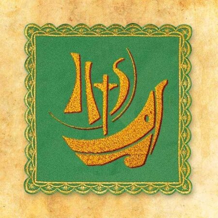 Embroidered Green Baton No. 14