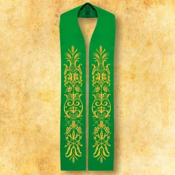 Embroidered Stole "Ears of Corn and Grapes"