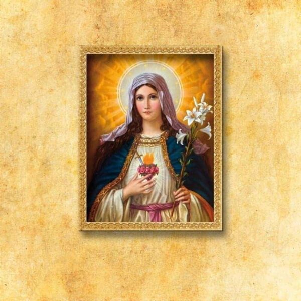 Image on Fabric "Heart of Mary"